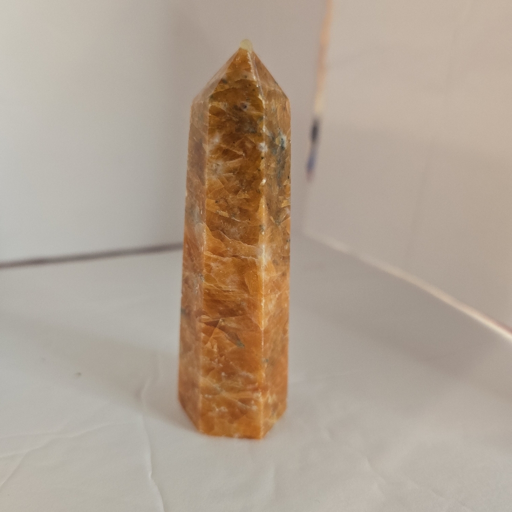 Orange Calcite Crystal Point